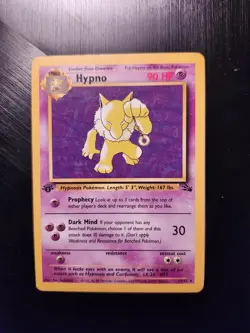 Hypno #23/62 Jungle 1st Edition Pokemon TCG Card 1999 - Image 1