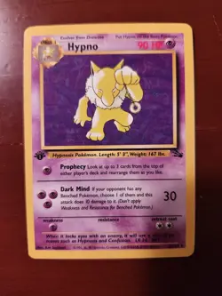 Hypno #23/62 Jungle 1st Edition Pokemon TCG Card 1999 - Image 3
