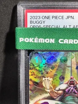 PSA 10 One Piece Card Buggy Formidable Enemies UC Parallel OP03-008 Japanese - Image 2