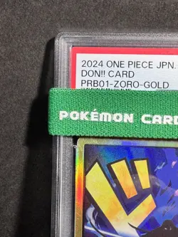 PSA 10 DON Card Zoro Gold Frame ONE PIECE Card The Best PRB-01 Japanese Parallel - Image 2