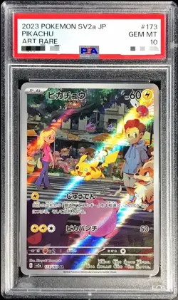 PSA 10 Gem Mint Pikachu 173/165 AR Art Rare 151 sv2a Japanese Pokemon Card - Image 1