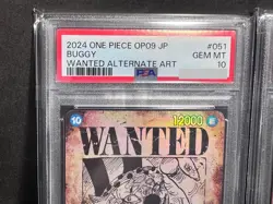 PSA 10 OP09 Wanted Card Complete set One Piece Card Emperors In The New World - Image 2