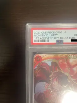PSA 10 Luffy ST01-012 OP-05 Eiichiro Oda Signature One Piece Card Japanese TCG - Image 4