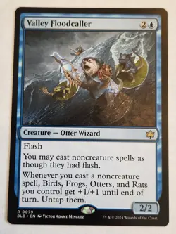 Valley Floodcaller Bloomburrow Regular Rare NM+ - Image 1