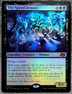 The Speed Demon 105 DFT Aetherdrift Foil Magic The Gathering - Image 1