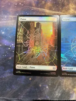 Marvel's Spider-Man Foil Full Art Basic Lands Set Magic The Gathering Unplayed - Image 2