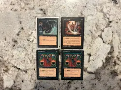 Mtg Dark Ritual x4 - Magic the Gathering Dark Ritual Playset Played - Image 1