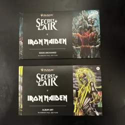 MTG SECRET LAIR - IRON MAIDEN Eddie Unchained & Album Art (SEALED FOIL) - Image 1