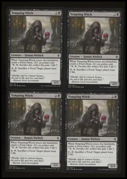 Tempting Witch x4 #108 Throne of Eldraine MTG Near Mint Common - Image 1