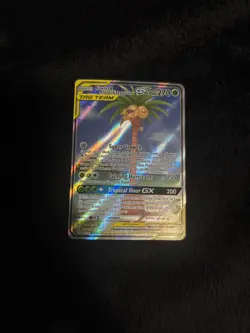 Pokemon Rowlet & Alolan Exeggutor Tag Team GX 215/236 alternate art near mint - Image 1