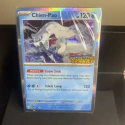 Pokemon TCG Chien-Pao # SVP152 Scarlet & Violet Surging Sparks Promo NM Stamped - Image 1