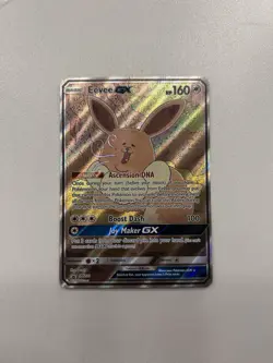 Pokemon TCG Eevee GX SM233 Full Art Promo Black Star Ultra Rare Holo - Image 1