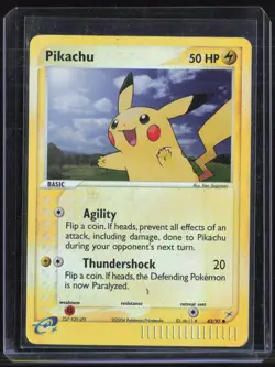 2004 Pokemon EX Team Magma VS Team Aqua #43 Pikachu - Image 1