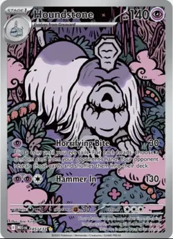 Pokemon TCG Houndstone 145/132 Illustration Rare Mega Evolution Base Set NM/M - Image 1