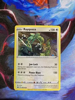 DOUBLE SWIRL Rayquaza SWSH029 Black Star Promo Cosmos Holo Pokemon TCG NM - Image 1