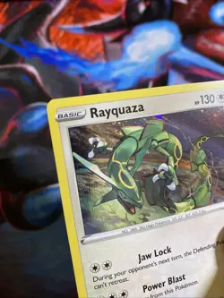 DOUBLE SWIRL Rayquaza SWSH029 Black Star Promo Cosmos Holo Pokemon TCG NM - Image 2