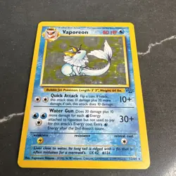 Vaporeon 12/64 Holo - Pokemon TCG Jungle Set - Unlimited Holo Rare - Image 1