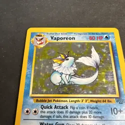 Vaporeon 12/64 Holo - Pokemon TCG Jungle Set - Unlimited Holo Rare - Image 2