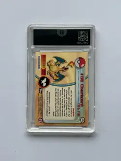 1999 Topps #06 Charizard Holo Foil TV Animation Series 1 Pokemon Black Logo NM - Image 2