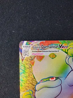 Pokemon TCG Galarian Darmanitan VMAX 187/185 Vivid Voltage Rainbow Secret NM - Image 2