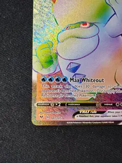 Pokemon TCG Galarian Darmanitan VMAX 187/185 Vivid Voltage Rainbow Secret NM - Image 5