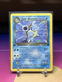 Pokemon - Dark Blastoise 20/82 - Team Rocket 1st Edition - Non Holo LP - Image 1