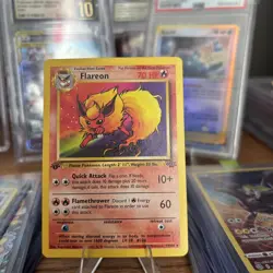 Pokemon Vintage First Edition Non-Holo Rare Flareon 19/64 Jungle WotC - Image 1