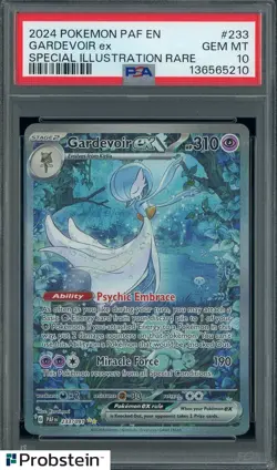 2024 Pokemon PAF EN Special Illustration Rare #233 Gardevoir ex PSA 10 - Image 1