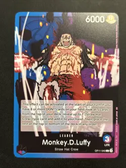 One Piece Monkey.D.Luffy (040) (OP11-040/159) OP11 A Fist of Divine Speed NM - Image 1