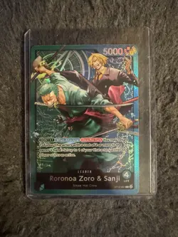 One Piece CCG Roronoa Zoro & Sanji Leader ST12-001 English Edition - Image 1