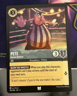 Disney Lorcana Pete - Games Referee 195/204 Shimmering Skies Uncommon NonFoil - Image 1