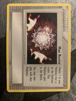 Pokemon Card Max Revive Trainer 3/8 Trading Figure Game MP - Image 1