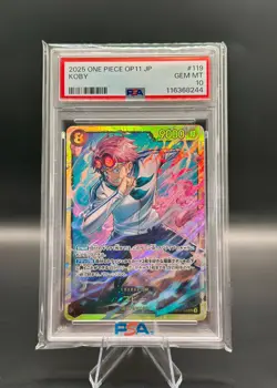 OP11-119 Koby Sec A Fist Of Divine Speed One Piece Card Game JP PSA 10 - Image 1