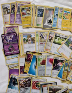Bulk Lot of 300+ Pokemon Cards 40 Holos V Prism Reverse Deck Builder Collection - Image 2