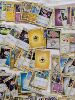 Bulk Lot of 300+ Pokemon Cards 40 Holos V Prism Reverse Deck Builder Collection - Image 3