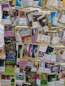Bulk Lot of 300+ Pokemon Cards 40 Holos V Prism Reverse Deck Builder Collection - Image 5