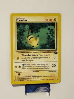 Pokemon Card, 1999-2000, Pikachu, 27, Black Promo Star - Image 1