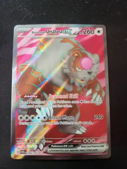Pokemon TCG S&V Twilight Masquerade Bloodmoon Ursaluna EX Card 202/167 - Image 1