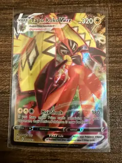 Tapu Koko VMAX 051/163 Pokemon Card – Near Mint – SWSH05: Battle Styles - Image 1