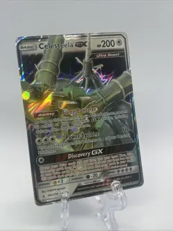 Celesteela GX Ultra Rare Holo Pokemon Card 163/214 SM Unbroken Bonds - NM - Image 2
