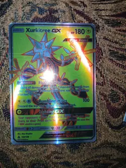 Xurkitree GX 142/156 Sun & Moon Ultra Prism Ultra Rare Full Art Pokemon TCG Card - Image 1