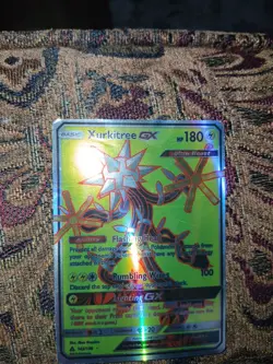 Xurkitree GX 142/156 Sun & Moon Ultra Prism Ultra Rare Full Art Pokemon TCG Card - Image 3