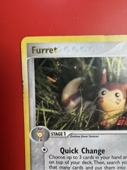 Furret 22/109 EX Team Rocket Returns Reverse Holo Stamped Vintage Pokemon Card - Image 3