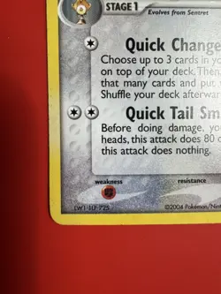 Furret 22/109 EX Team Rocket Returns Reverse Holo Stamped Vintage Pokemon Card - Image 4