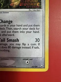 Furret 22/109 EX Team Rocket Returns Reverse Holo Stamped Vintage Pokemon Card - Image 5