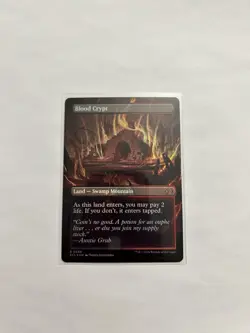 Blood Crypt FOIL Borderless Shock Land MTG Lorwyn Eclipsed Swamp Mountain NM - Image 2