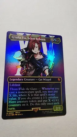 G'raha Tia, Scion Reborn (Borderless) Commander: Final Fantasy Foil - Image 2