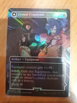 #0357 Crystal Fragments Extended Borderless Foil FIN Final Fantasy MTG - Image 1