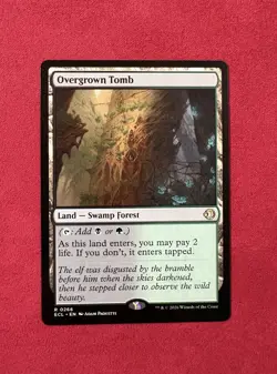 Overgrown Tomb - Lorwyn Eclipsed ECL MTG Magic The Gathering #266 - Image 1