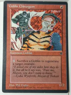 Goblin Chirurgeon (Foglio) - Fallen Empires - Magic the Gathering MTG Nice! - Image 1